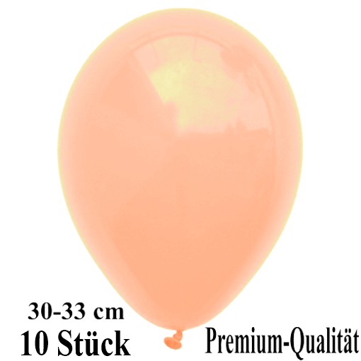 Luftballons-Premium-30-33-cm-pfirsich-Latexballons-10-Stueck