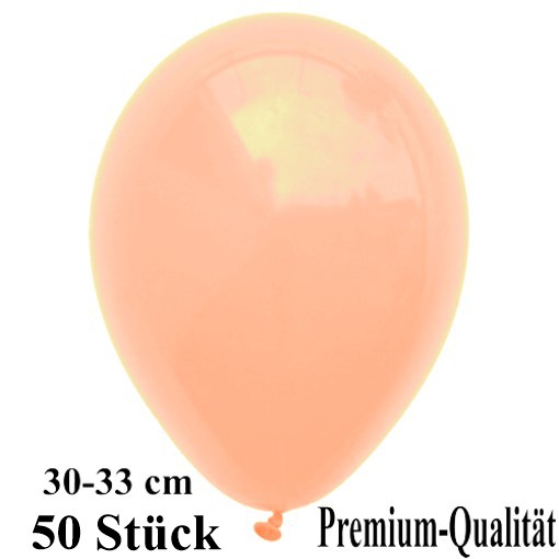 Luftballons-Premium-30-33-cm-pfirsich-Latexballons-50-Stueck