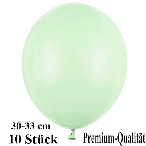Luftballons-Premium-30-33-cm-pistazie-Latexballons-10-Stueck
