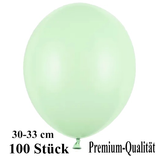 Luftballons-Premium-30-33-cm-pistazie-Latexballons-100-Stueck
