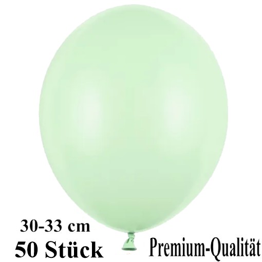 Luftballons-Premium-30-33-cm-pistazie-Latexballons-50-Stueck