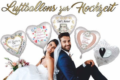 luftballons zur hochzeit - hochzeitsballons