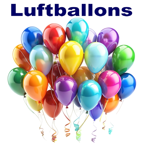 Luftballons, Naturkautschuk-Luftballons, Latexballons