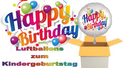 Luftballons zum Kindergeburtstag mit Helium