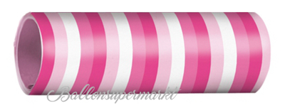 Luftschlangen mit Streifen in Hellrosa, Rosa, Pink und Weiß
