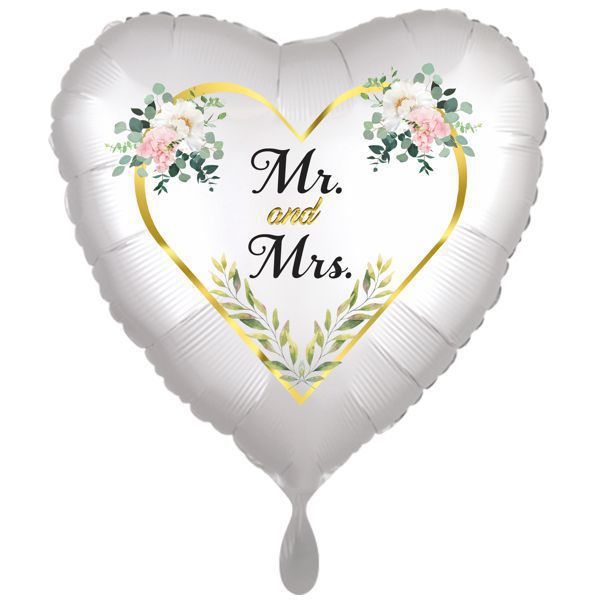 Mr. and Mrs. Folienballon Herz