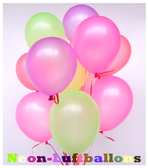 Neon Luftballons 20 cm