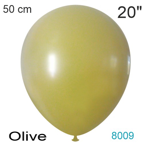 olive luftballon 50 cm, vintage-farbe