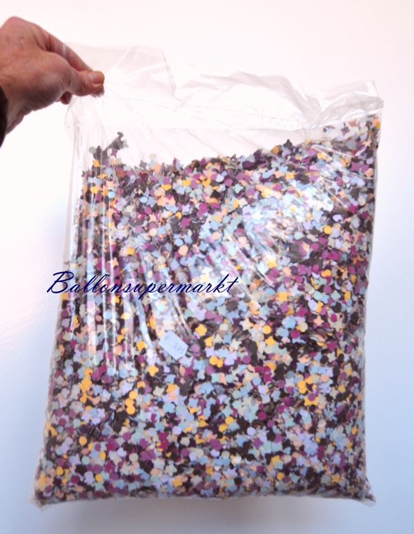 Papierkonfetti, Streukonfetti, Konfetti, 1 Kilogramm