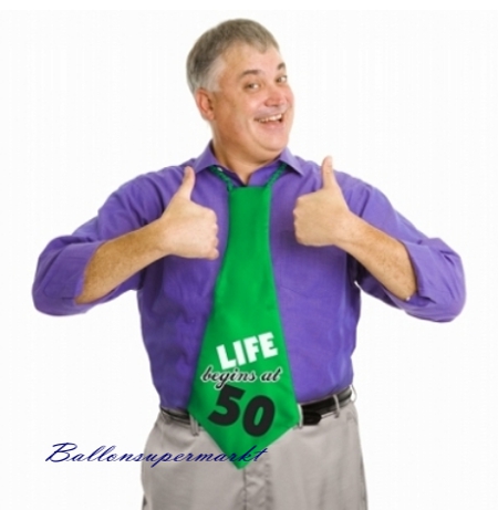 Schlips, Krawatte zum 50. Geburtstag