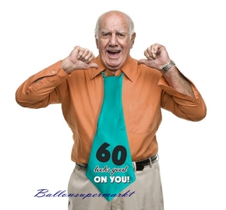 Schlips, Krawatte zum 60. Geburtstag