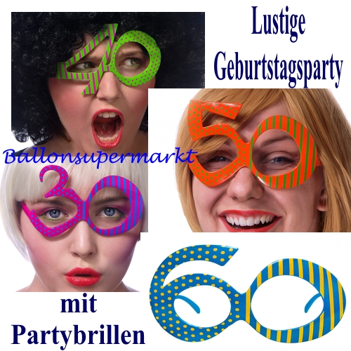 Partybrillen, Geburtstagszahlen