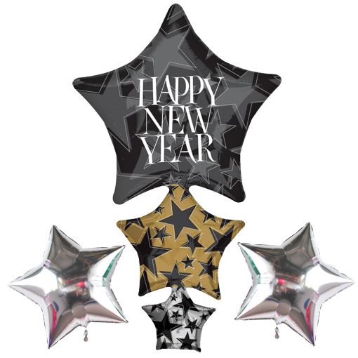 partydeko-silvester-happy-new-year-cluster-luftballons-aus-folie-und-2-sternballons-silber-mit-helium