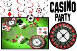 Casino Party, Partydekoration und Festdekoration, Roulette, Las Vegas