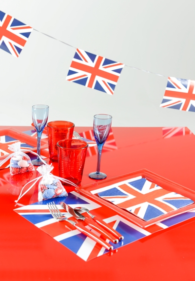 Tischdekoration-England-Union-Jack-Flaggengirlande