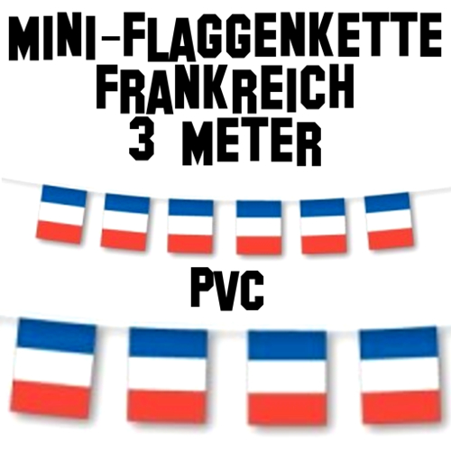 Kleine Flaggengirlande Frankreich