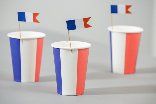 Party-Becher und Party Picker in Frankreich