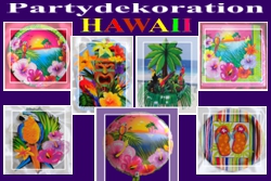Hawaii Partydekoration, Partyartikel