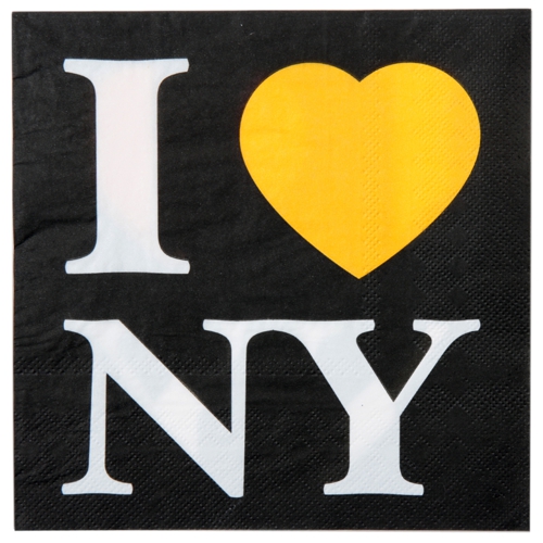 Serviette, I Love New York Partydekoration USA New York