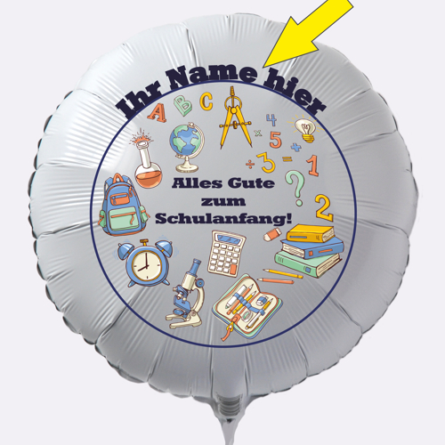 personalisierter-Luftballon-zum-Schulanfang-mit-Namen des-Schulanfaengers