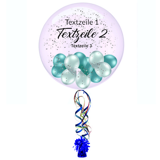 Bubble Ballon mit Namen und Texten personalisiert Bubble Ballon mit Namen und Texten personalisiert