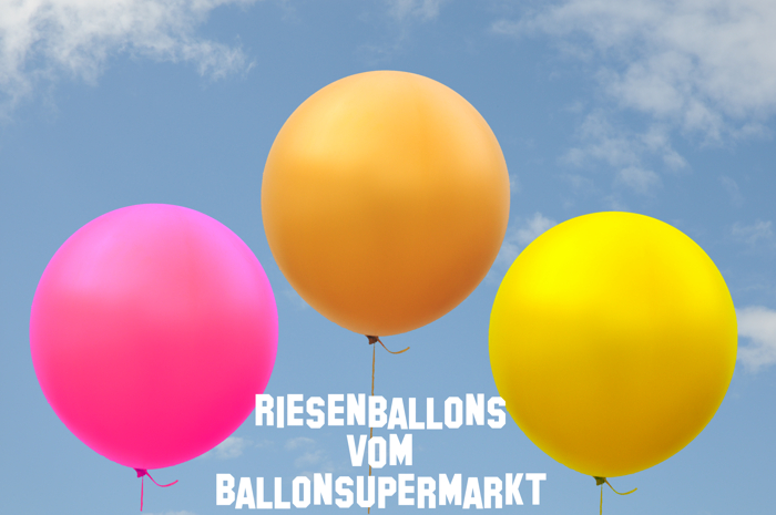 Riesenballons mit Helium