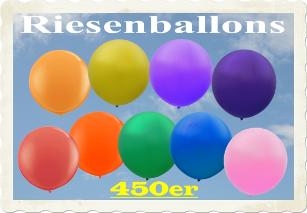 Riesige, große Luftballons: 450er