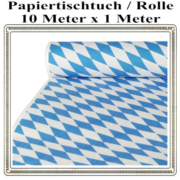 Bayrische-Wochen Papier-Tischdecke, 10 m Rolle