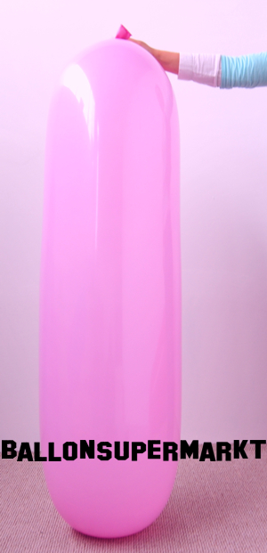 Banner Luftballon, 150 cm x 60 cm, bunte Partydekoration, zu Freizeit, Spaß und Spiel, großer rosafarbener riesiger Banner-Ballon