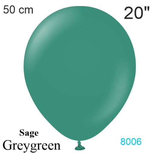 sage, greygreen luftballon 50 cm, vintage-farbe