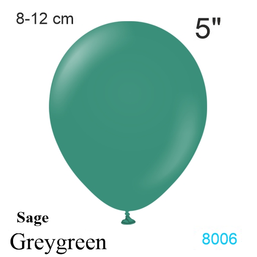 sage, greygreen luftballon 8-12 cm, vintage-farbe