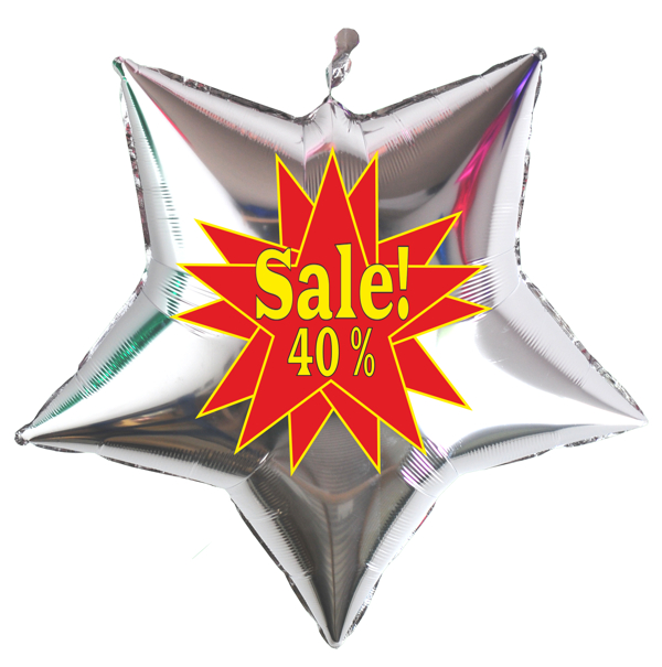sale-40-prozent-silberner-Sternballon-aus-Folie-zur-Geschaeftsaktion-Werbeaktion-Sales