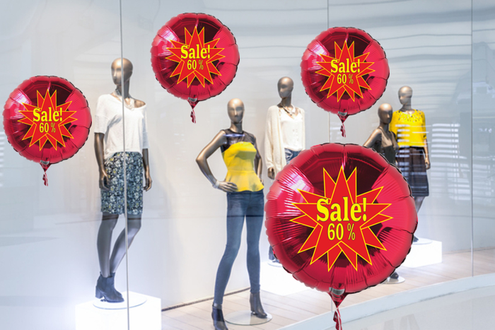 sale-60-Prozent-Helium-Luftballons-Schaufensterdekoration-Werbeartikel