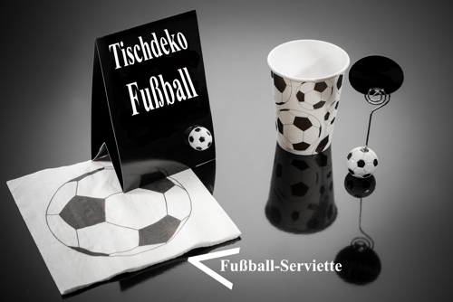 Tischdekoration Fußball Serviette