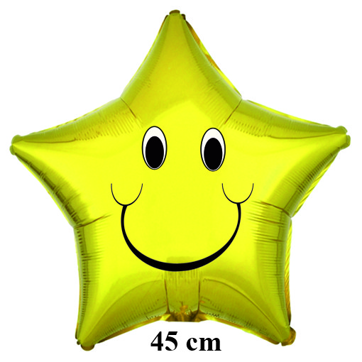 Smiley Luftballon Stern