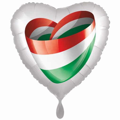 Ungarn Herzballon mit Ballongas