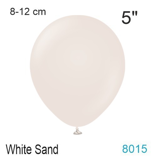 white sand luftballon 8-12 cm, vintage-farbe
