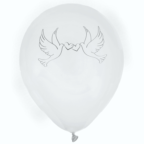 Weiße-Luftballons-Hochzeitstauben-Party-Dekoration-Hochzeit
