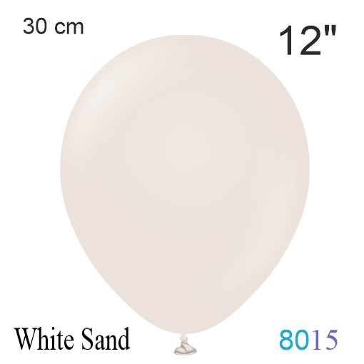 white sand luftballon 30 cm, vintage-farbe