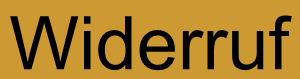 Widerruf