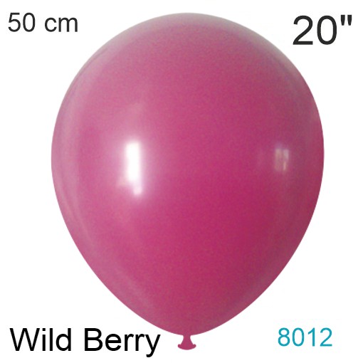 wild berry luftballon 50 cm, vintage-farbe