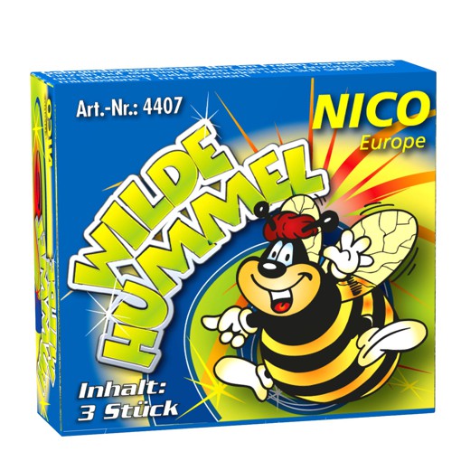 Kleines Feuerwerk zu Silvester, Wilde Hummel 