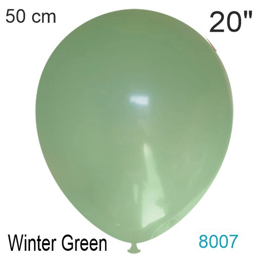 winter green luftballon 50 cm, vintage-farbe