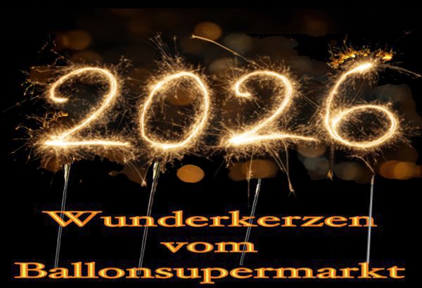 Zahlen-Wunderkerzen Silvester 2026 - Gold Zahlen-Wunderkerzen Silvester 2026 - Gold