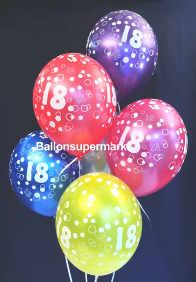 Luftballons 18. Geburtstag