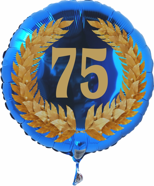 Ballon-zum-75.-Geburtstag-und-Jubilaeum-Zahl-75-Lorbeerkranz-mit-Helium