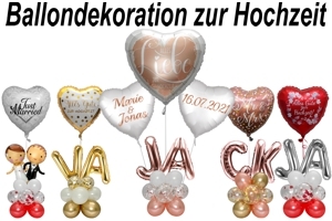 Ballondekoration Hochzeit