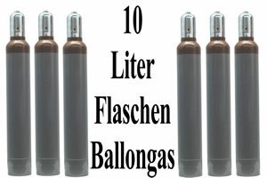 Ballongas Helium 10 Liter Flaschen