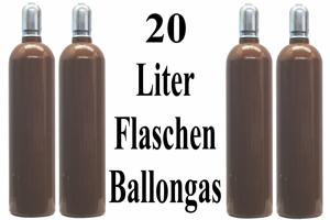 Ballongas Helium 20 Liter Flaschen