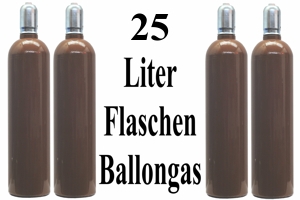 Ballongas Helium 25 Liter Flaschen